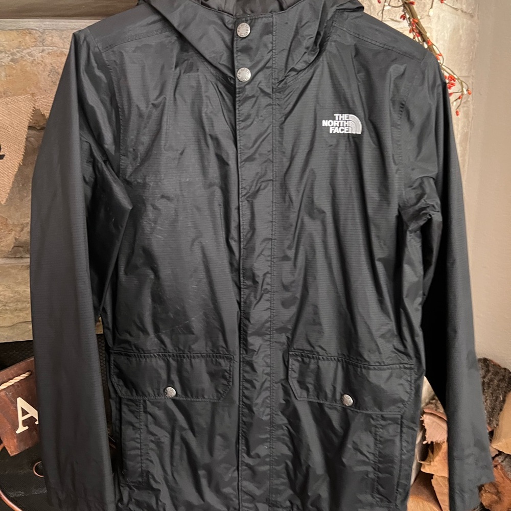The North Face Black Raincoat